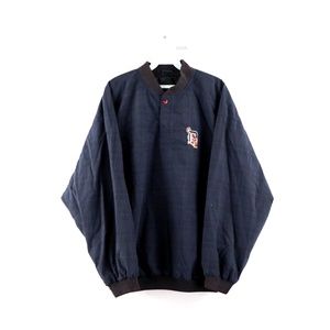 Vintage 90s Detroit Tigers Plaid Pullover Jacket